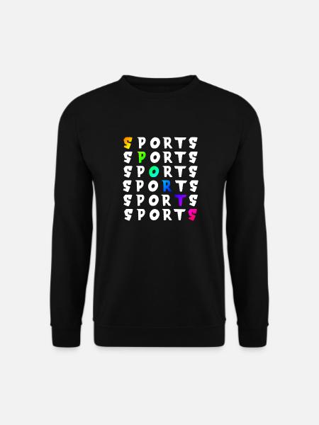 Sports | Fitness | sporty | colorful - Unisex Sweatshirt - black