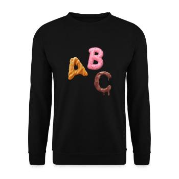 A B C - Unisex Pullover - Schwarz - Vorne - Alina (178cm) & Michal (187cm)