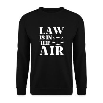 LAW IS THE AIR - JUSTICE - Sweat-shirt Unisexe - noir - Devant - Alina (178cm) & Michal (187cm)
