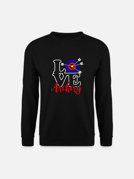 Archery I love archery - Unisex Sweatshirt - black