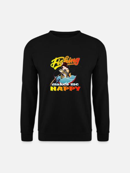 Fish and Mermaid - Unisex Sweatshirt - black