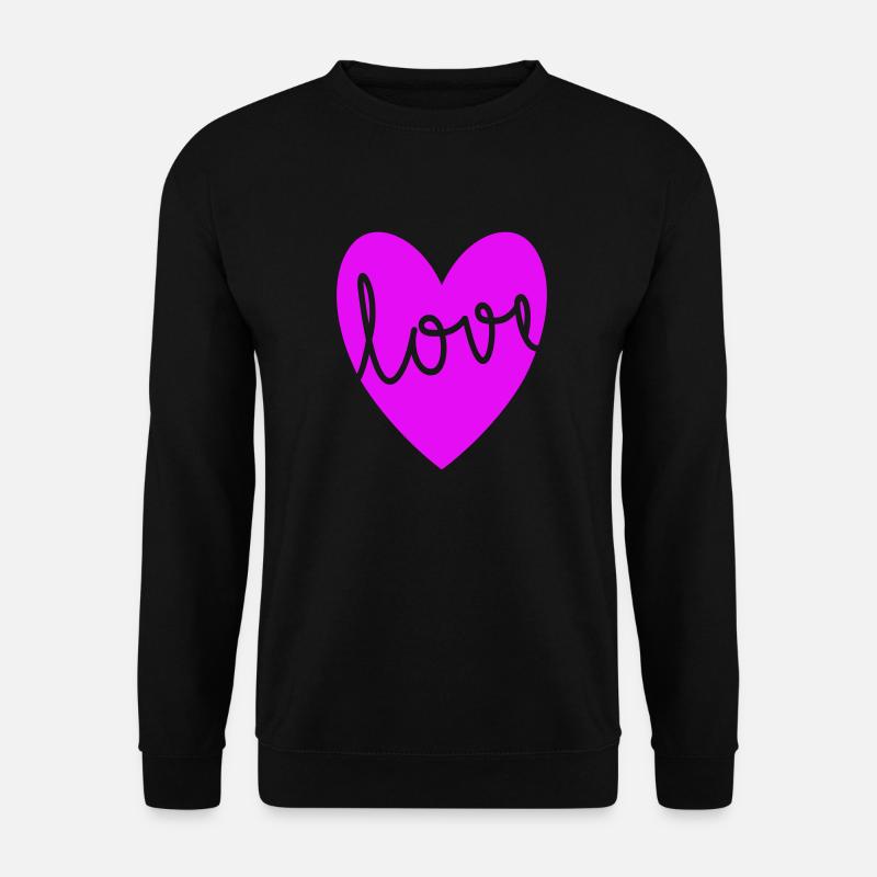 Love - Unisex Pullover - Schwarz