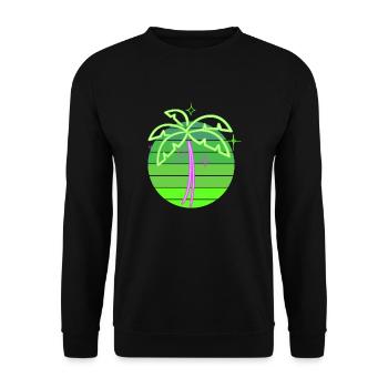 Neonpalme - Unisex Pullover - Schwarz - Vorne - Alina (178cm) & Michal (187cm)
