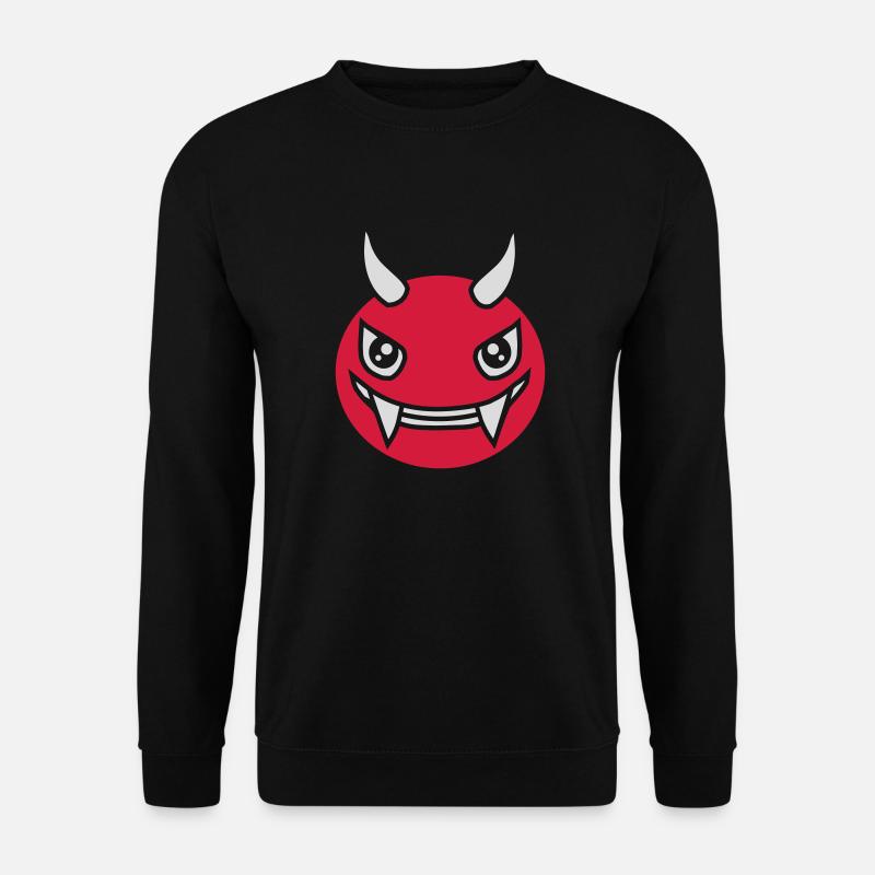 Devil Monster Design Face - Sweat-shirt Unisexe - noir