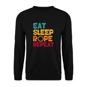 Conception de randonnée pour un grimpeur - Sweat-shirt Unisexe - noir - Devant - Alina (178cm) & Michal (187cm)