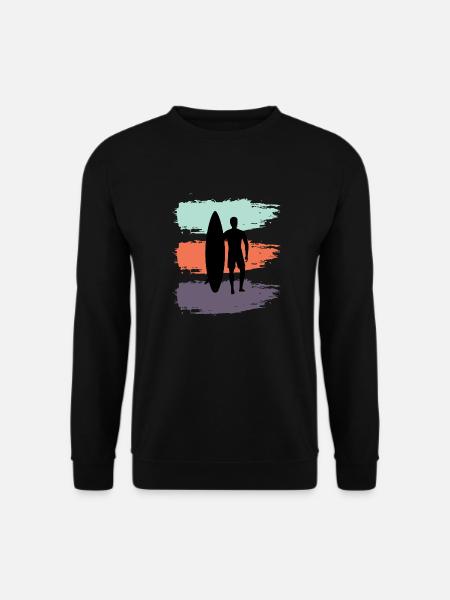 Skateboard SUP Surfen - Unisex Pullover - Schwarz