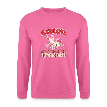 Axolotl endangered but adorable - Unisex Sweatshirt - pink - Front