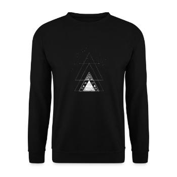 Miroir cosmique Connaissances perdues - Sweat-shirt Unisexe - noir - Devant - Alina (178cm) & Michal (187cm)