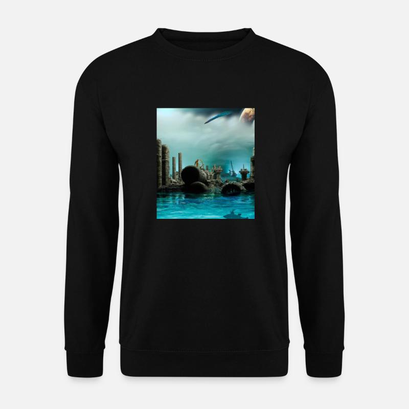 Wasserruine - Unisex Pullover - Schwarz