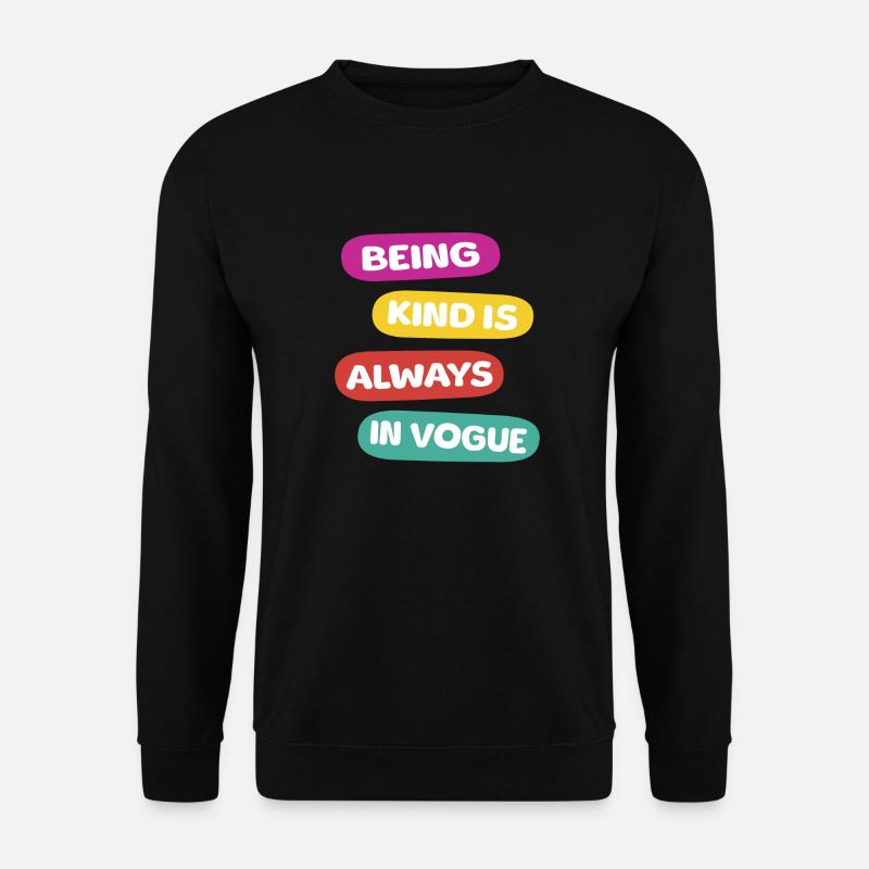 Friendliness Saying - Unisex Sweatshirt - black