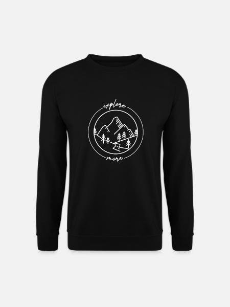 Mountains Climbers Nature Adventure - Unisex Sweatshirt - black
