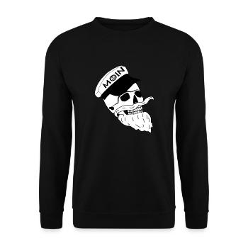 Totenkopf Moin - Unisex Pullover - Schwarz - Vorne - Alina (178cm) & Michal (187cm)