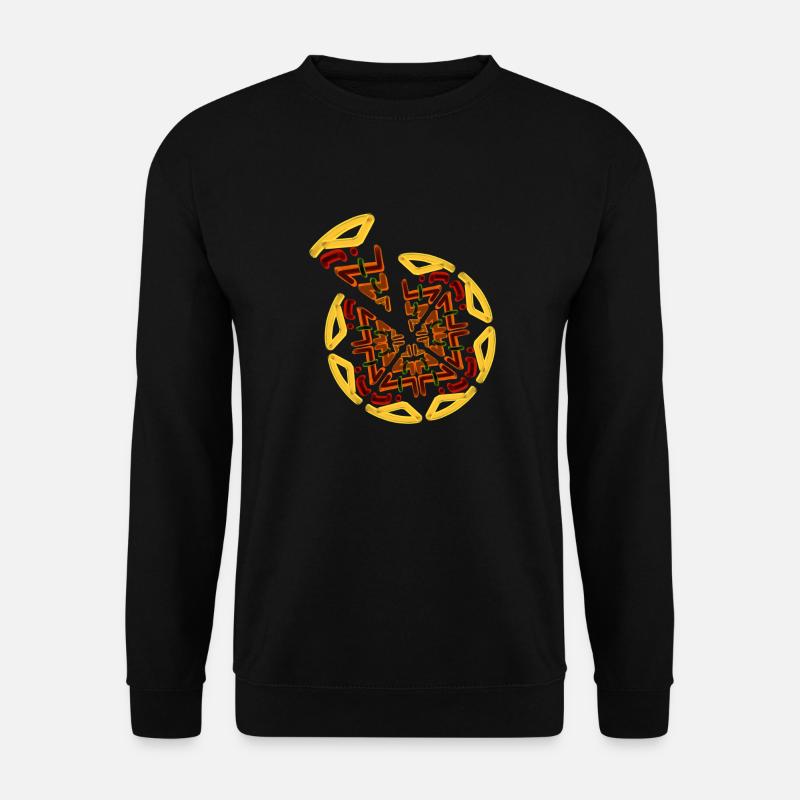 Pizza-Zeit - Unisex Pullover - Schwarz