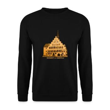 Neumarkt Town Hall Upper Palatinate Bavaria - Unisex Sweatshirt - black - Front - Alina (178cm) & Michal (187cm)