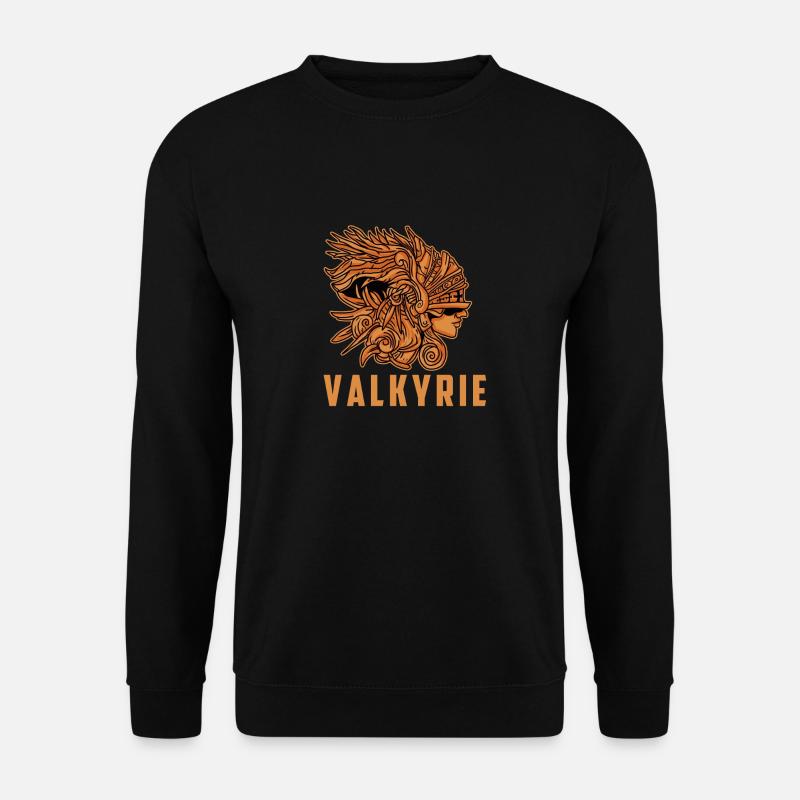 Walküre Wikinger Valkyrie Kriegerin - Unisex Pullover - Schwarz