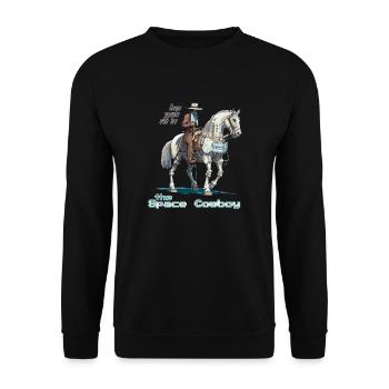Space Cowboy - Unisex Sweatshirt - black - Front - Alina (178cm) & Michal (187cm)