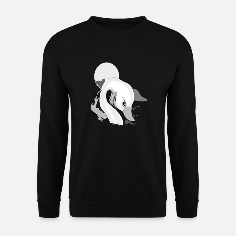 Swan and elegance - Unisex Sweatshirt - black