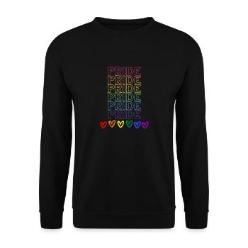 Pride Pride Pride - Sweat-shirt Unisexe - noir - Devant - Alina (178cm) & Michal (187cm)