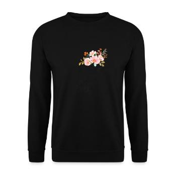 Hair in bloom - Unisex Sweatshirt - black - Front - Alina (178cm) & Michal (187cm)