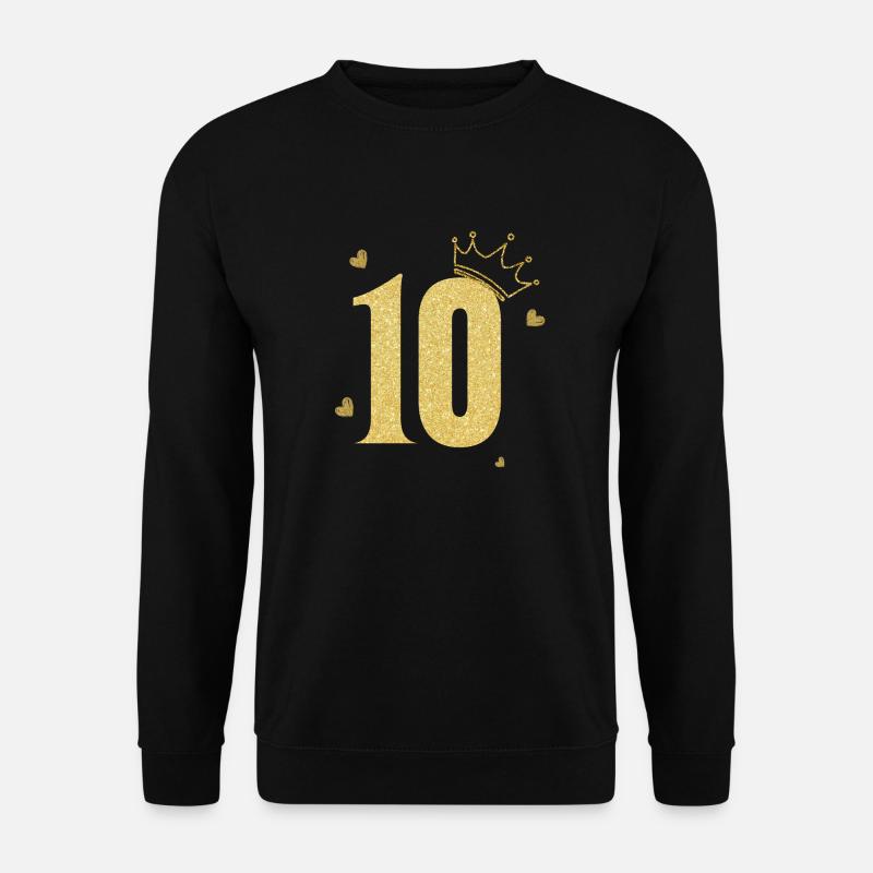 10th Anniversary Golden Crown - Unisex Sweatshirt - black