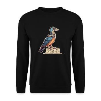 Ibis Egyptien - Sweat-shirt Unisexe - noir - Devant - Alina (178cm) & Michal (187cm)