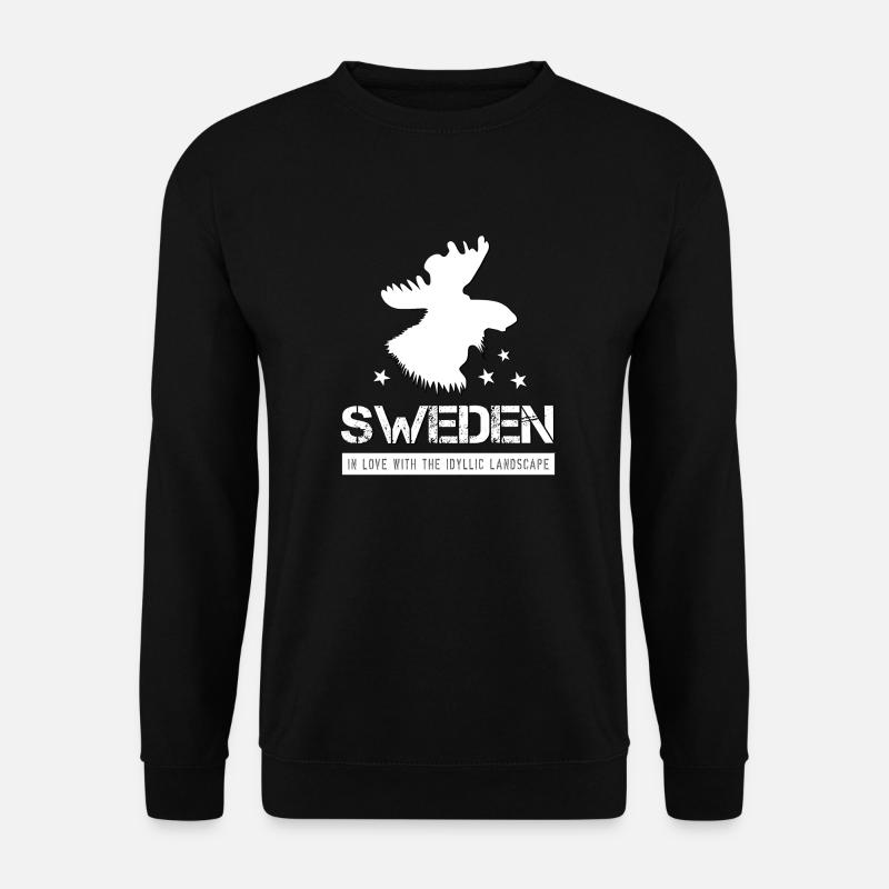 Sweden Elk - Unisex Sweatshirt - black