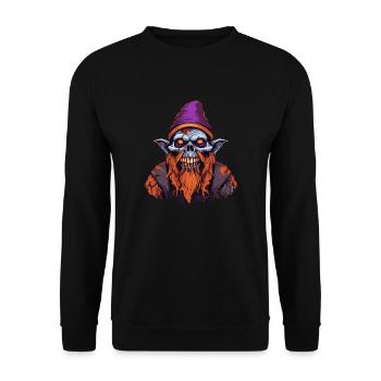 Zombie Gnome - Sweat-shirt Unisexe - noir - Devant - Alina (178cm) & Michal (187cm)