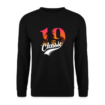 Vintage 1919-19th Anniversary - Unisex Sweatshirt - black - Front - Alina (178cm) & Michal (187cm)