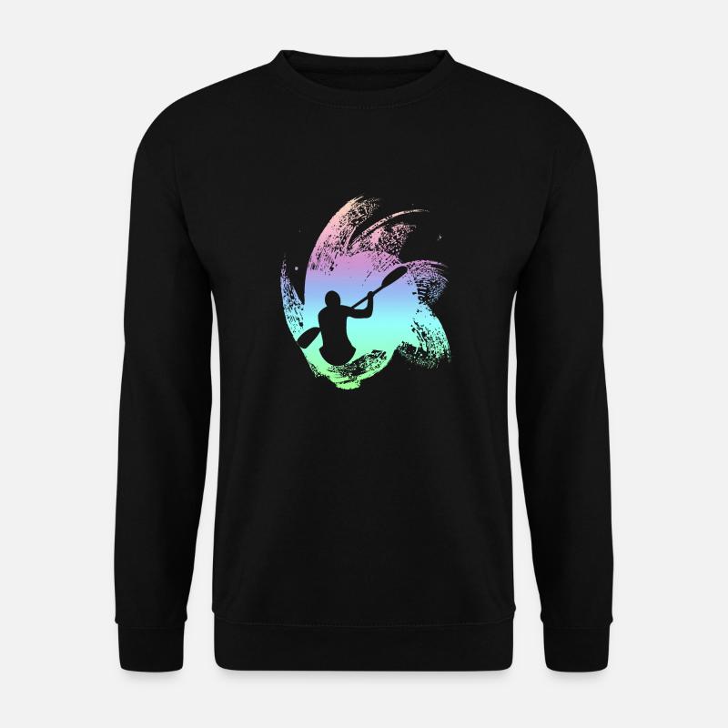 Kajak paddeln - Unisex Pullover - Schwarz