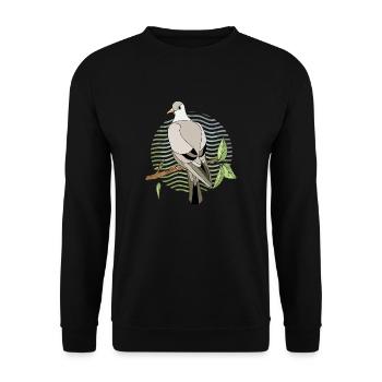 Vogel - Unisex Pullover - Schwarz - Vorne - Alina (178cm) & Michal (187cm)
