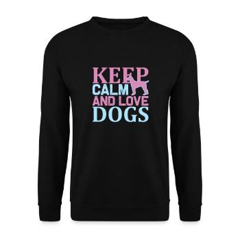 PawPrint Couture - Unisex Pullover - Schwarz - Vorne - Alina (178cm) & Michal (187cm)