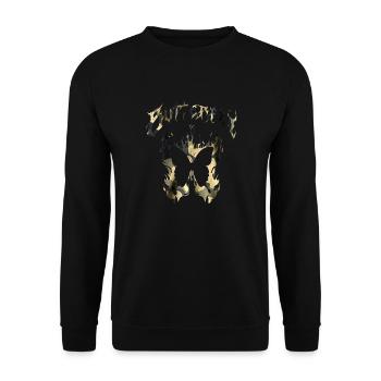 Schmetterling Insekt Schmetterling Natur Sommer bunte Kunst - Unisex Pullover - Schwarz - Vorne - Alina (178cm) & Michal (187cm)