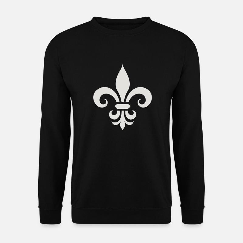 Fleur de Lis Charm - Unisex Sweatshirt - black