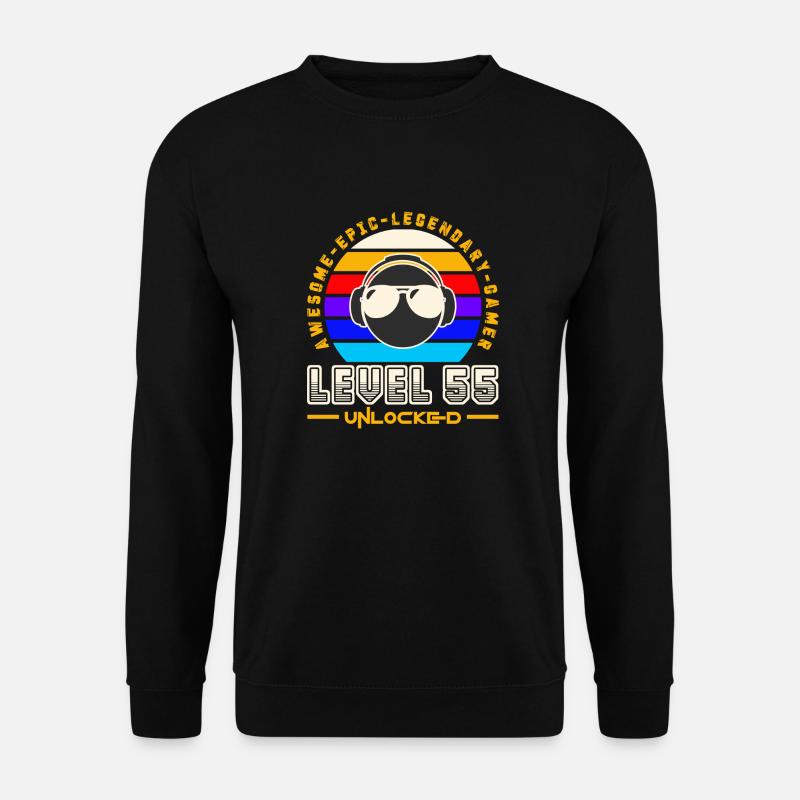 Stufe 55 - Unisex Pullover - Schwarz