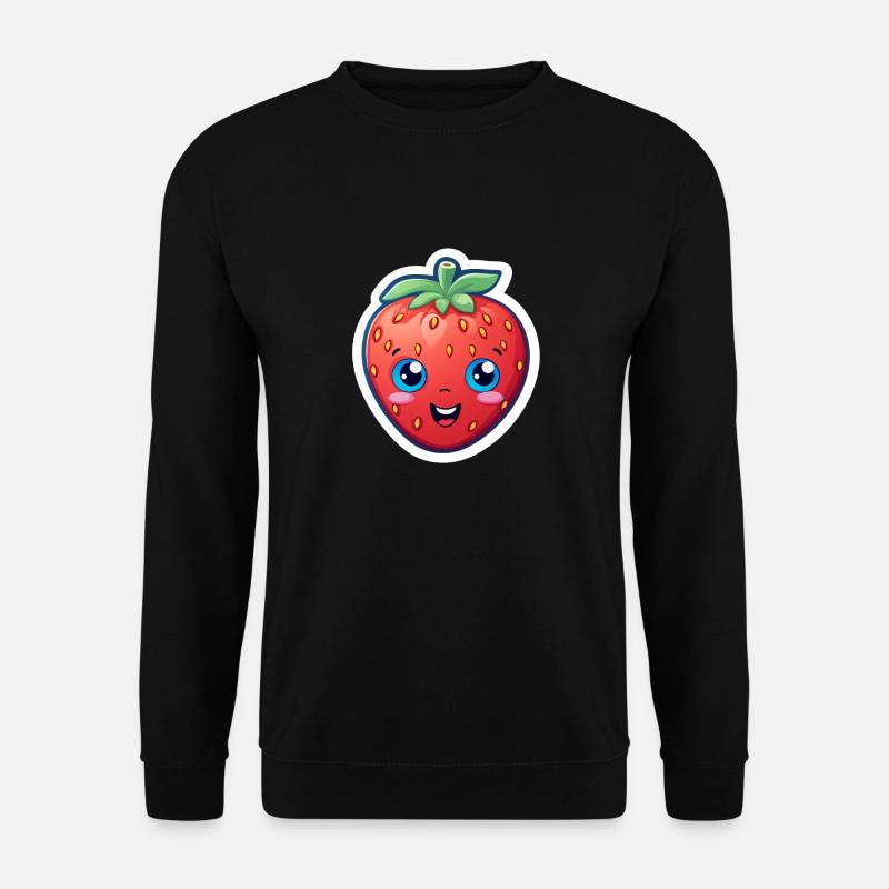 Erdbeere Anime - Unisex Pullover - Schwarz
