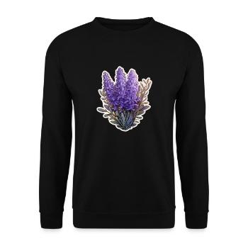 Lavande - Sweat-shirt Unisexe - noir - Devant - Alina (178cm) & Michal (187cm)