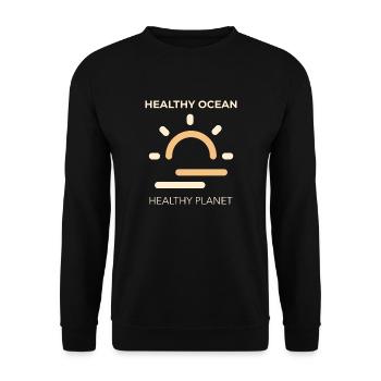 Marine Conservation - Unisex Sweatshirt - black - Front - Alina (178cm) & Michal (187cm)