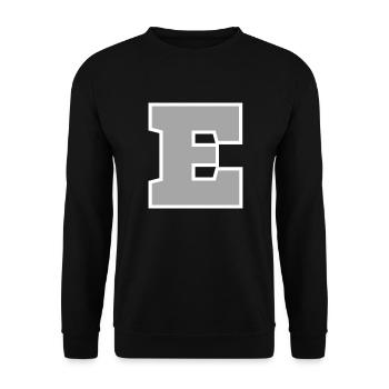 Letter e sport - Unisex Sweatshirt - black - Front - Alina (178cm) & Michal (187cm)