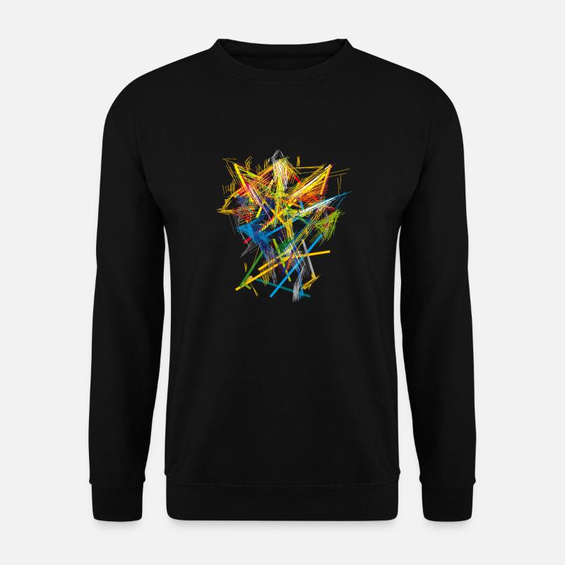 abstrakt - Unisex Pullover - Schwarz