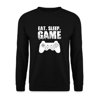 Gamer Jeu En Ligne Jeux Sur Ordinateur Arcade Neon - Sweat-shirt Unisexe - noir - Devant - Alina (178cm) & Michal (187cm)