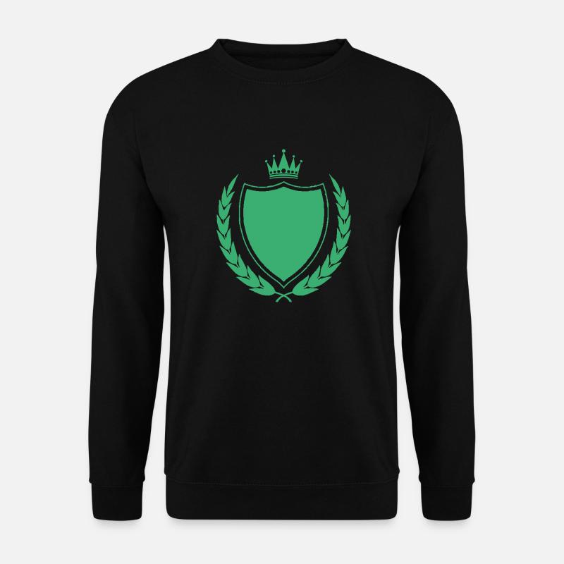 wappen krone king - Unisex Pullover - Schwarz