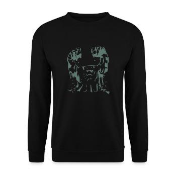 Mud Monster 01 - Unisex Sweatshirt - black - Front - Alina (178cm) & Michal (187cm)