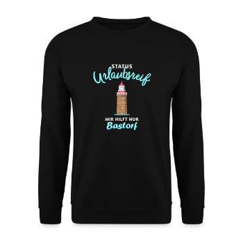 Bastorf, Baltic Sea, Wismar Bay, ready for vacation - Unisex Sweatshirt - black - Front - Alina (178cm) & Michal (187cm)