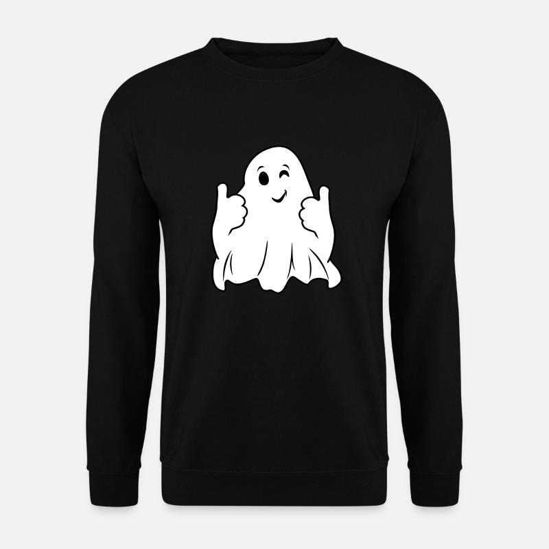Winking ghost - Unisex Sweatshirt - black