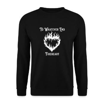 fireheart Design - Unisex Pullover - Schwarz - Vorne - Alina (178cm) & Michal (187cm)