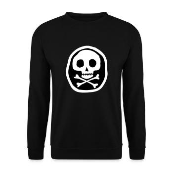 Crâne et os - Sweat-shirt Unisexe - noir - Devant - Alina (178cm) & Michal (187cm)