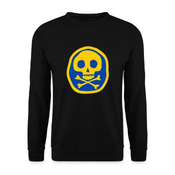Crâne et os - Sweat-shirt Unisexe - noir - Devant - Alina (178cm) & Michal (187cm)