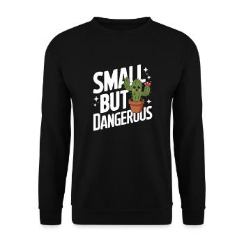 Cactus Cacti Desert Plant - Unisex Sweatshirt - black - Front - Alina (178cm) & Michal (187cm)