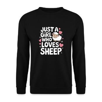 Sheep Sheep Farmer Lamb Farmer - Unisex Sweatshirt - black - Front - Alina (178cm) & Michal (187cm)