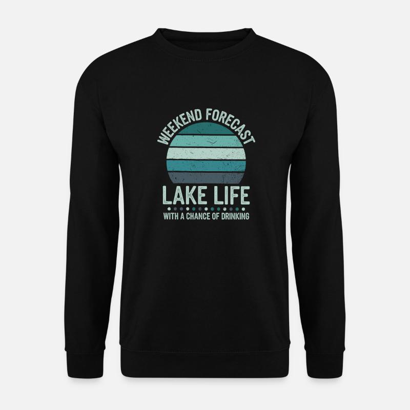 Lake and summer joy - Unisex Sweatshirt - black